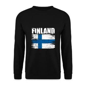 Finlande - Sweat-shirt Unisexe - noir - Devant - Alina (178cm) & Michal (187cm)