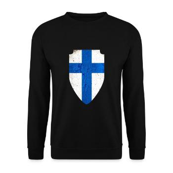 Armoiries de la Finlande - Sweat-shirt Unisexe - noir - Devant - Alina (178cm) & Michal (187cm)