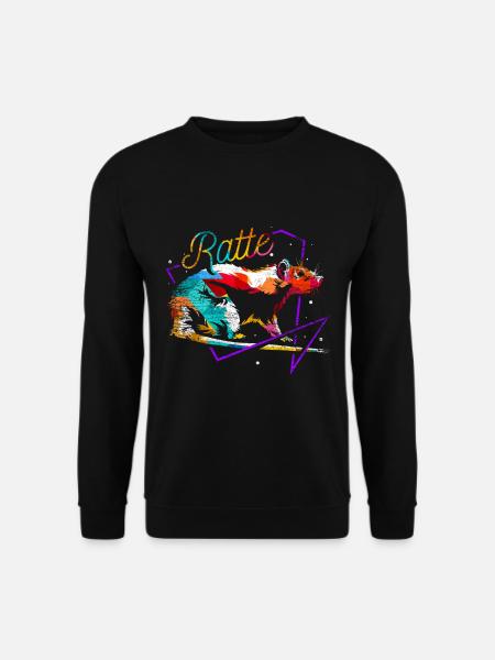 Polygone de rat - Sweat-shirt Unisexe - noir
