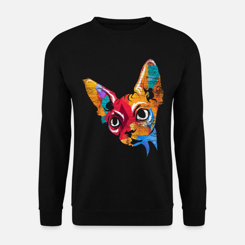 Sphynx Geschenk - Unisex Pullover - Schwarz