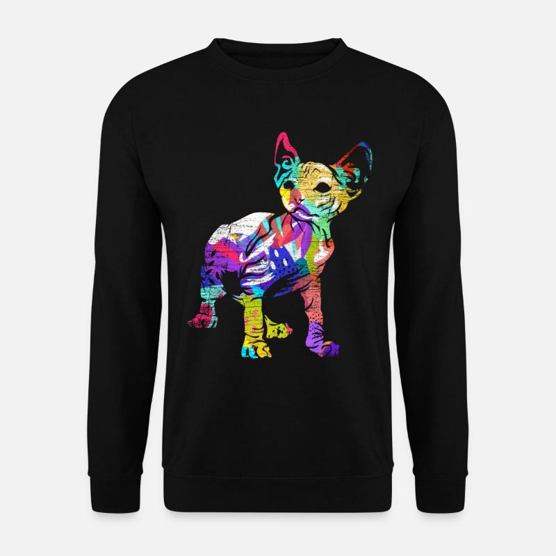 Sphynx Geschenk - Unisex Pullover - Schwarz