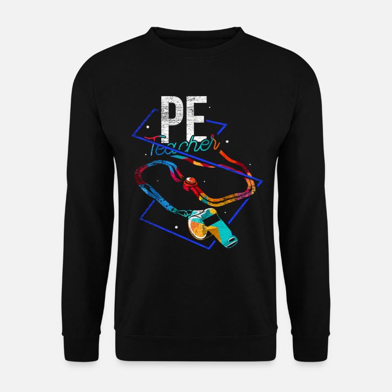 PE teacher polygon - Unisex Sweatshirt - black