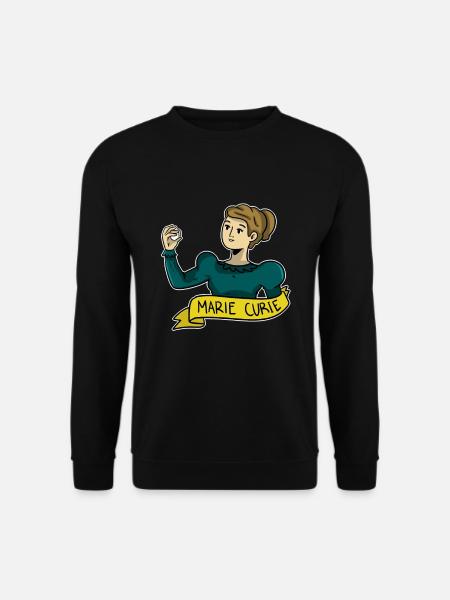 Marie Curie - Unisex Pullover - Schwarz