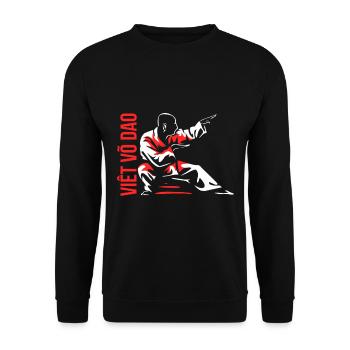 Viet Vo Dao - Unisex Pullover - Schwarz - Vorne - Alina (178cm) & Michal (187cm)