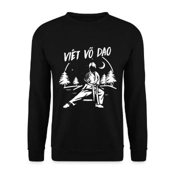 Viet Vo Dao Geschenk - Unisex Pullover - Schwarz - Vorne - Alina (178cm) & Michal (187cm)