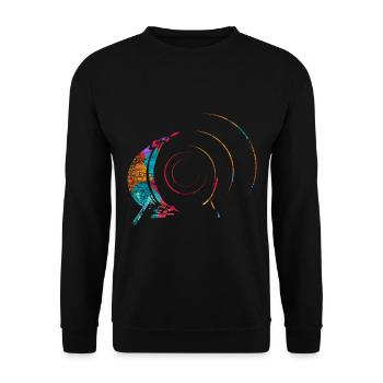 Drum n Bass Gift - Unisex Sweatshirt - black - Front - Alina (178cm) & Michal (187cm)
