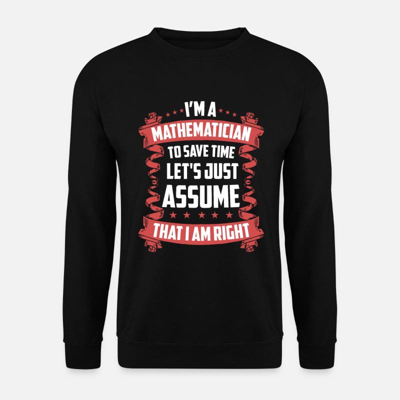 Math mathematician gift - Unisex Sweatshirt - black