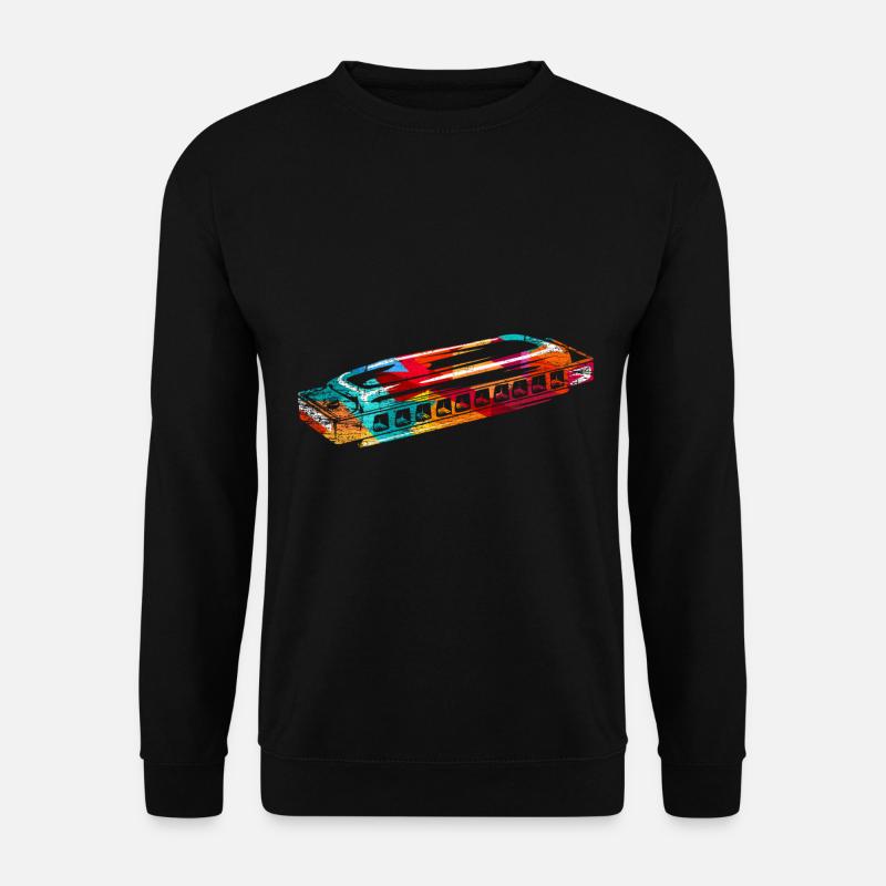 Mundharmonika Geschenk - Unisex Pullover - Schwarz