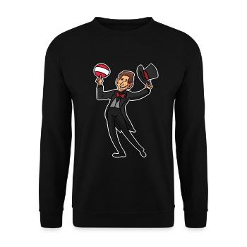 Sebastian Kurz - Unisex Pullover - Schwarz - Vorne - Alina (178cm) & Michal (187cm)