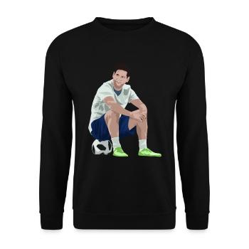 Ballon de foot - Sweat-shirt Unisexe - noir - Devant - Alina (178cm) & Michal (187cm)