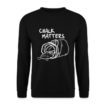 bouldering - Unisex Sweatshirt - black - Front - Alina (178cm) & Michal (187cm)