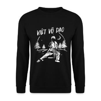 Viet Vo Dao Vovinam Geschenk - Unisex Pullover - Schwarz - Vorne - Alina (178cm) & Michal (187cm)