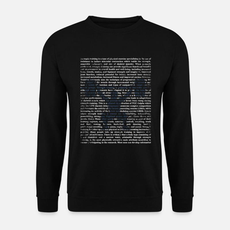 Cadeau de musculation - Sweat-shirt Unisexe - noir