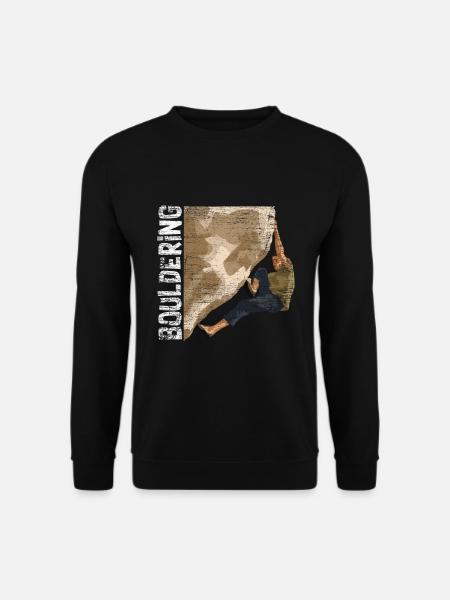 Bouldering climbing - Unisex Sweatshirt - black