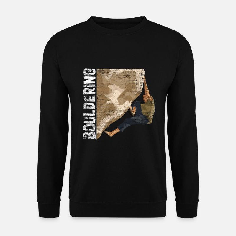 Bouldering climbing - Unisex Sweatshirt - black