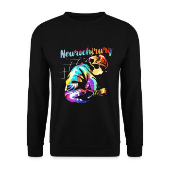 Neurochirurgin Doktor Geschenk - Unisex Pullover - Schwarz - Vorne - Alina (178cm) & Michal (187cm)