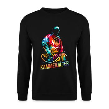 Kammerjäger - Unisex Pullover - Schwarz - Vorne - Alina (178cm) & Michal (187cm)