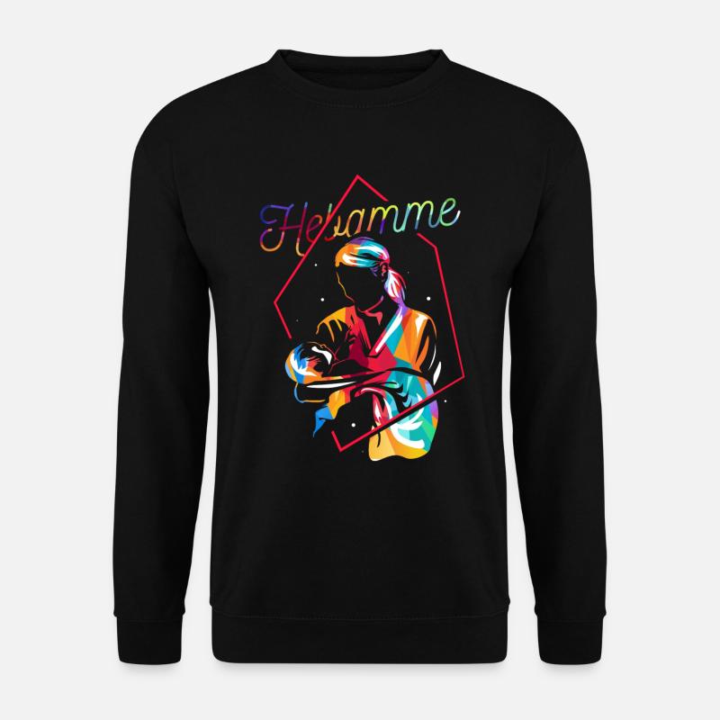 Hebamme Geschenk - Unisex Pullover - Schwarz