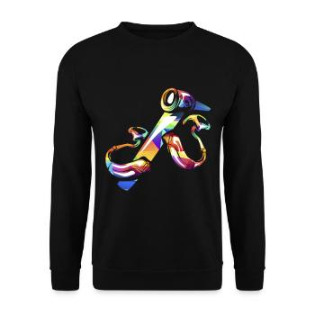 Hörakustiker - Unisex Pullover - Schwarz - Vorne - Alina (178cm) & Michal (187cm)