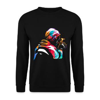 Hörakustiker Gehör Doktor - Unisex Pullover - Schwarz - Vorne - Alina (178cm) & Michal (187cm)