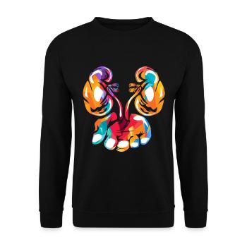 Urologist urology - Unisex Sweatshirt - black - Front - Alina (178cm) & Michal (187cm)