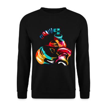 anesthetist - Unisex Sweatshirt - black - Front - Alina (178cm) & Michal (187cm)