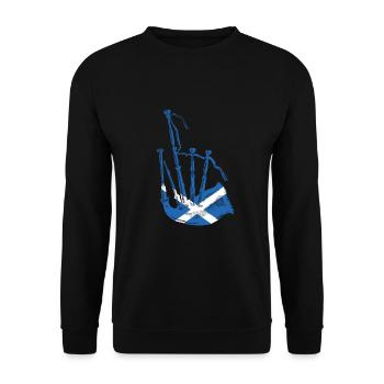 Ecosse de cornemuse - Sweat-shirt Unisexe - noir - Devant - Alina (178cm) & Michal (187cm)