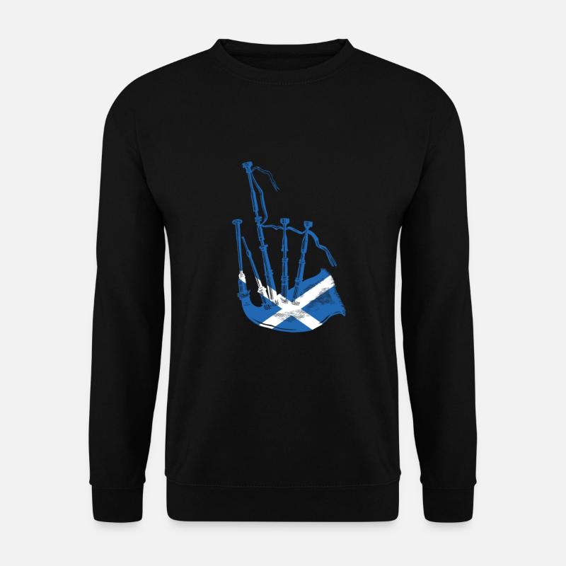 Schottland Dudelsack Musik - Unisex Pullover - Schwarz