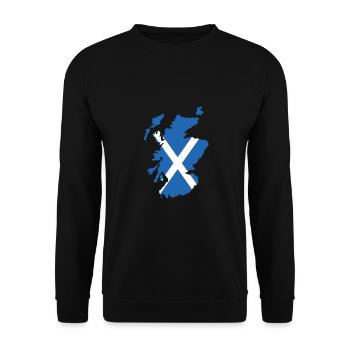 Scotland - Unisex Sweatshirt - black - Front - Alina (178cm) & Michal (187cm)