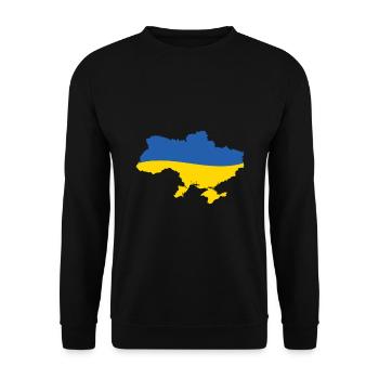 Ukraine - Sweat-shirt Unisexe - noir - Devant - Alina (178cm) & Michal (187cm)