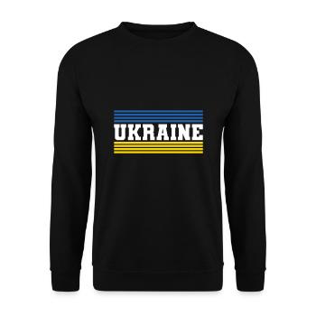 Ukraine - Unisex Pullover - Schwarz - Vorne - Alina (178cm) & Michal (187cm)