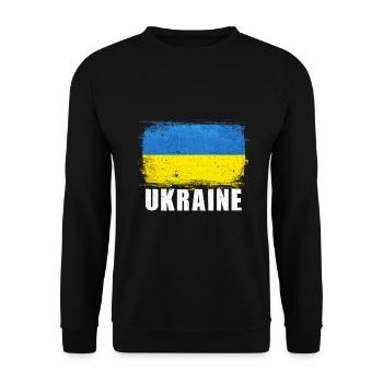 Ukraine - Unisex Sweatshirt - black - Front - Alina (178cm) & Michal (187cm)
