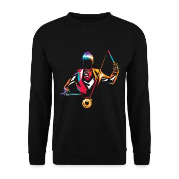 Diablo - Unisex Sweatshirt - black - Front - Alina (178cm) & Michal (187cm)
