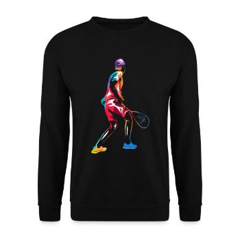 Squash - Unisex Pullover - Schwarz - Vorne - Alina (178cm) & Michal (187cm)