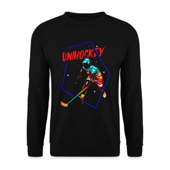 Floorball Floorball - Sweat-shirt Unisexe - noir - Devant - Alina (178cm) & Michal (187cm)