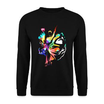 Flamenco - Unisex Pullover - Schwarz - Vorne - Alina (178cm) & Michal (187cm)