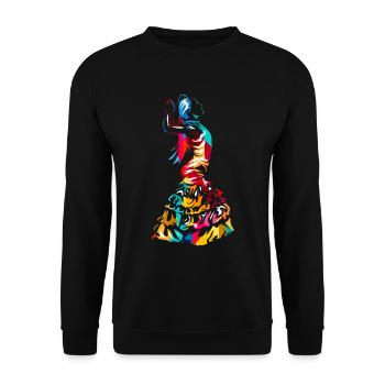 Flamenco - Sweat-shirt Unisexe - noir - Devant - Alina (178cm) & Michal (187cm)