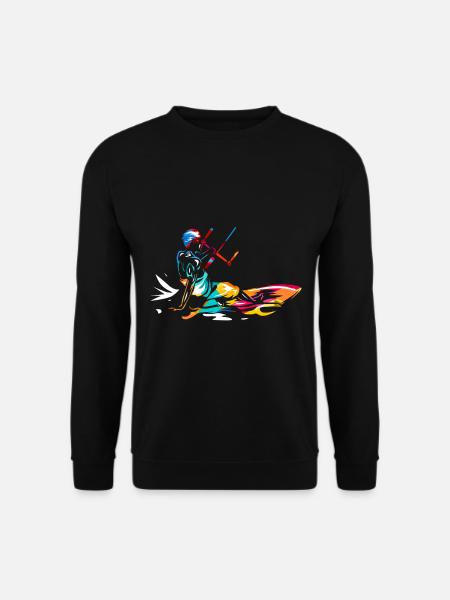 Kitesurfen - Unisex Pullover - Schwarz