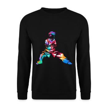 Tai chi - Sweat-shirt Unisexe - noir - Devant - Alina (178cm) & Michal (187cm)
