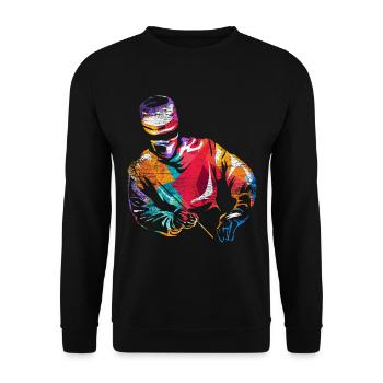 Neurosurgeon brain gift - Unisex Sweatshirt - black - Front - Alina (178cm) & Michal (187cm)