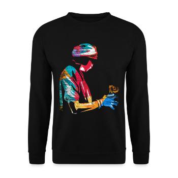 anesthetist - Unisex Sweatshirt - black - Front - Alina (178cm) & Michal (187cm)