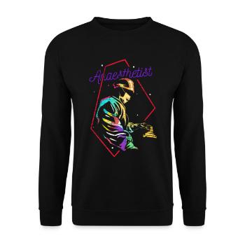 Anesthesiologist Anaesthesiology - Unisex Sweatshirt - black - Front - Alina (178cm) & Michal (187cm)