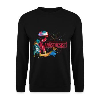Anesthetist gift - Unisex Sweatshirt - black - Front - Alina (178cm) & Michal (187cm)