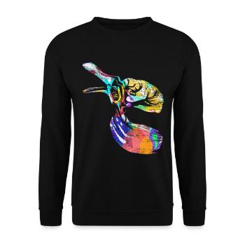 Gynecologist Gift - Unisex Sweatshirt - black - Front - Alina (178cm) & Michal (187cm)