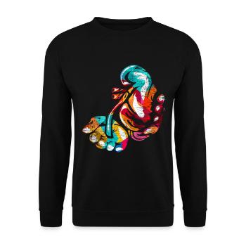Urologist Gift - Unisex Sweatshirt - black - Front - Alina (178cm) & Michal (187cm)