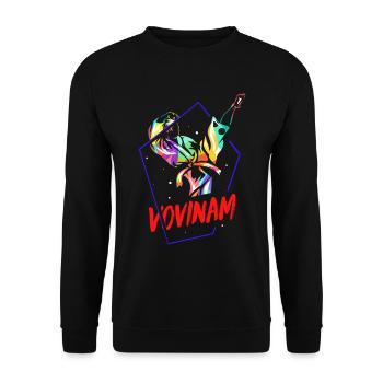 Vovinam Geschenk - Unisex Pullover - Schwarz - Vorne - Alina (178cm) & Michal (187cm)