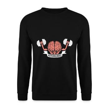 Cadeau psychologue - Sweat-shirt Unisexe - noir - Devant - Alina (178cm) & Michal (187cm)