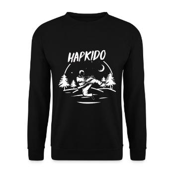 Hapkido Cadeau - Sweat-shirt Unisexe - noir - Devant - Alina (178cm) & Michal (187cm)