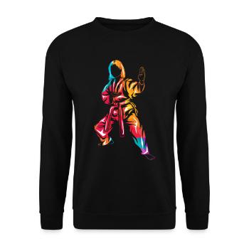 Hapkido - Sweat-shirt Unisexe - noir - Devant - Alina (178cm) & Michal (187cm)