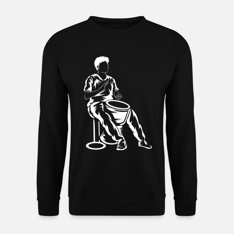 Djembe - Unisex Pullover - Schwarz